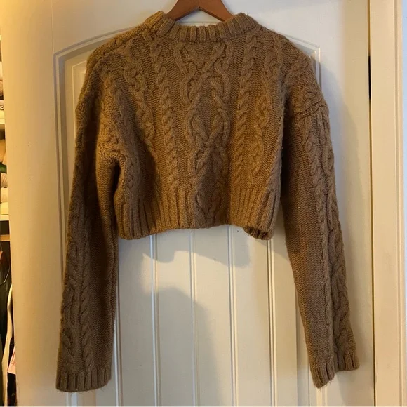 Brown Zara Cable-Knit Sweater - Picture 2 of 4